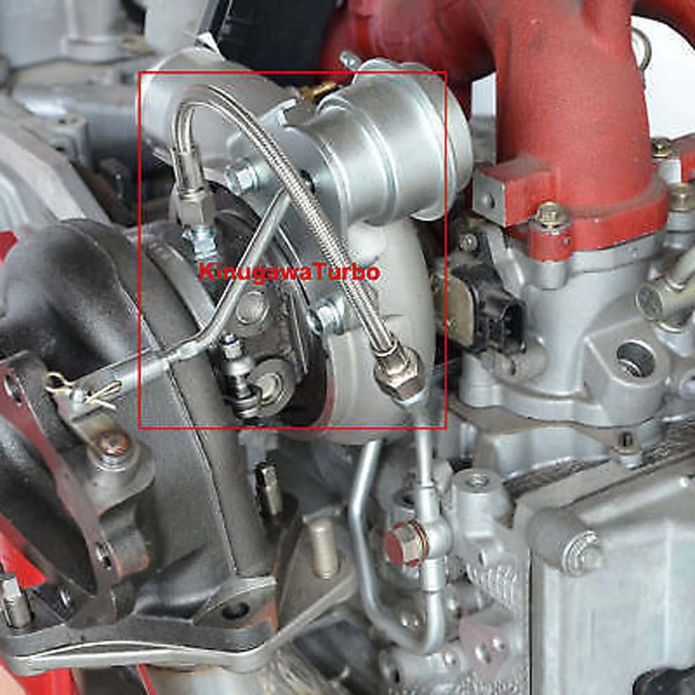 Turbo Oil Feed Line Kit for WRX/STI/FXT/LGT EJ20/EJ25 AVCS w/Garrett Ball Bearing Turbo