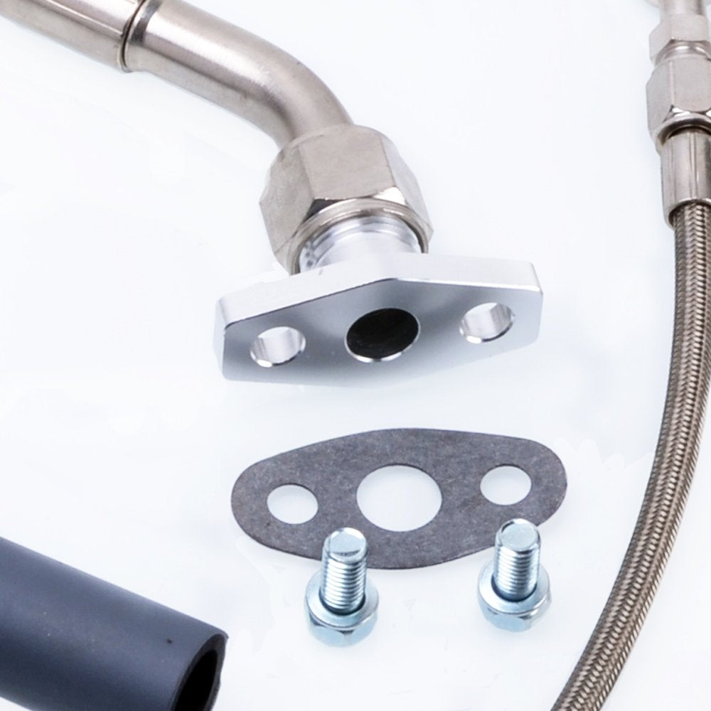 Turbo Oil & Water Line Kit for RB25DET/RB30ET w/Garrett Ball Bearing Turbo