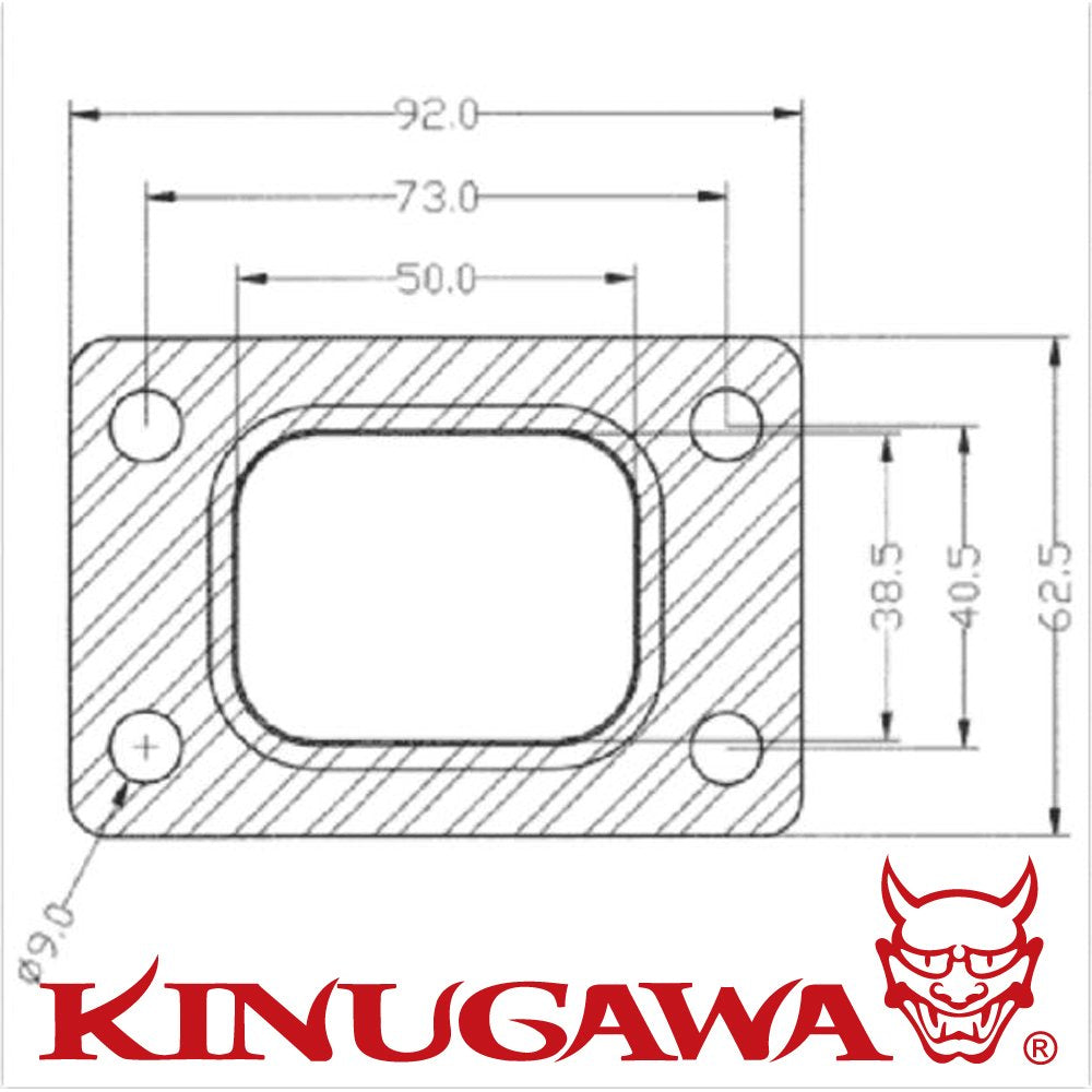Turbo Turbine Inlet Gasket Kit – CA18DET/SR20DET S14/S15 w/T25 Turbo
