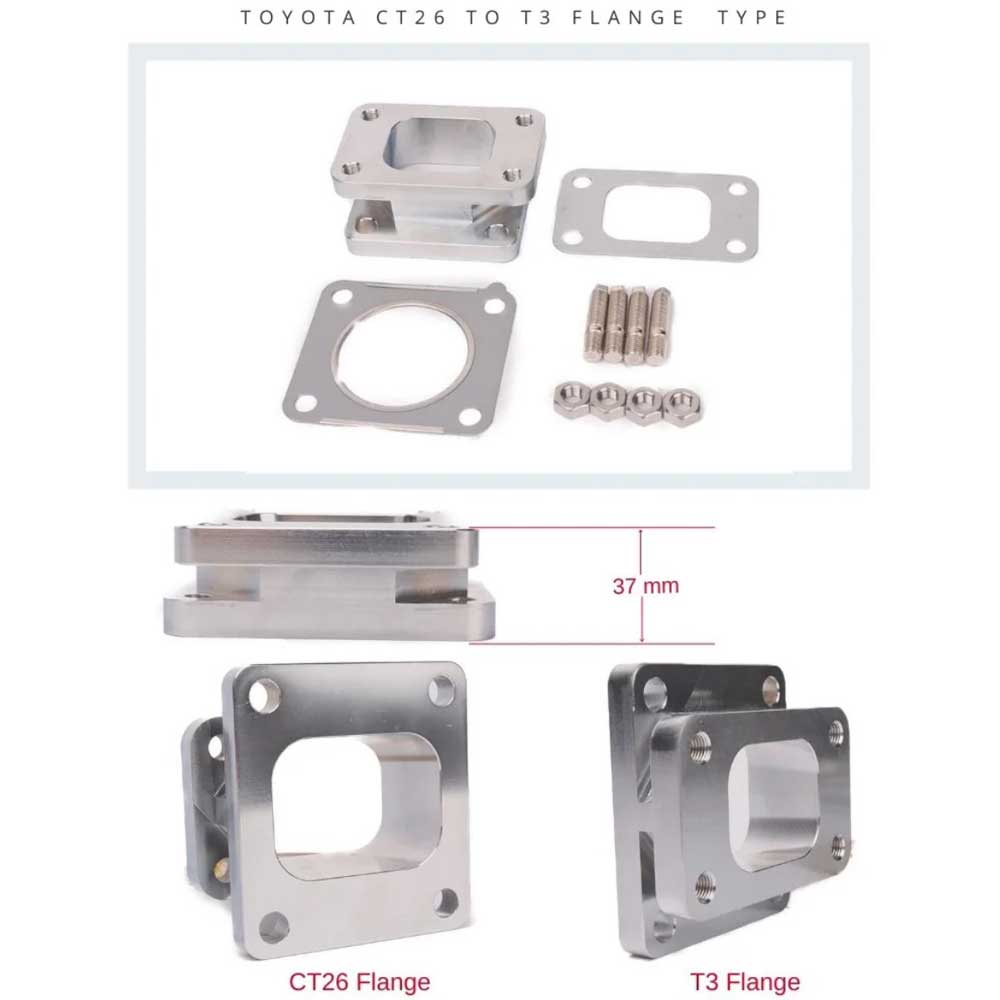Kinugawa Turbo Turbine Inlet Flange Conversion From CT20 CT26 to T3