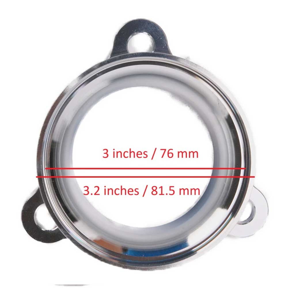 Kinugawa Turbo V-band Dump Pipe Flange For Nissan TD42/Mitsubishi 3-Bolt Turbine Housing