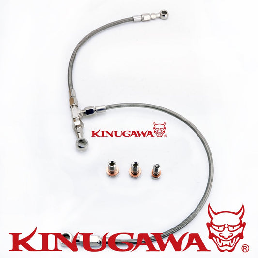Kinugawa AVCS & Turbo Oil Feed Line Kit - WRX/STI EJ20/EJ25 AVCS w/VF34/VF36 Ball Bearing Turbo 320-01049-014