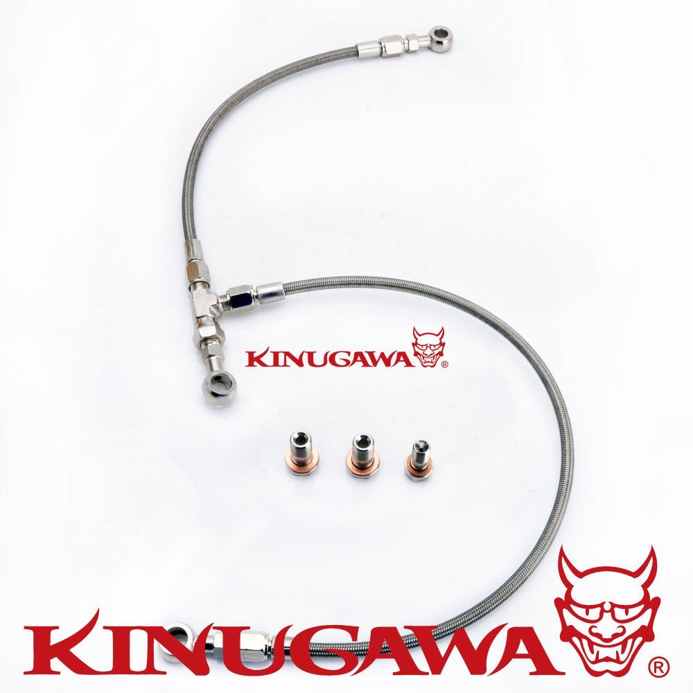 Kinugawa AVCS & Turbo Oil Feed Line Kit - WRX/STI EJ20/EJ25 AVCS w/Garrett Ball Bearing Turbo 320-01049-015
