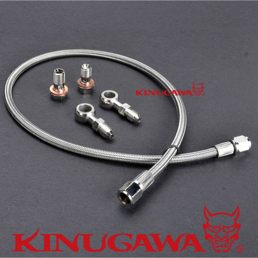 Kinugawa Turbo Oil Feed Line Kit - WRX/STI/FXT/LGT EJ20/EJ25 Non-AVCS w/TD04/TD05/TD06 Turbo 100cm 320-01049-012