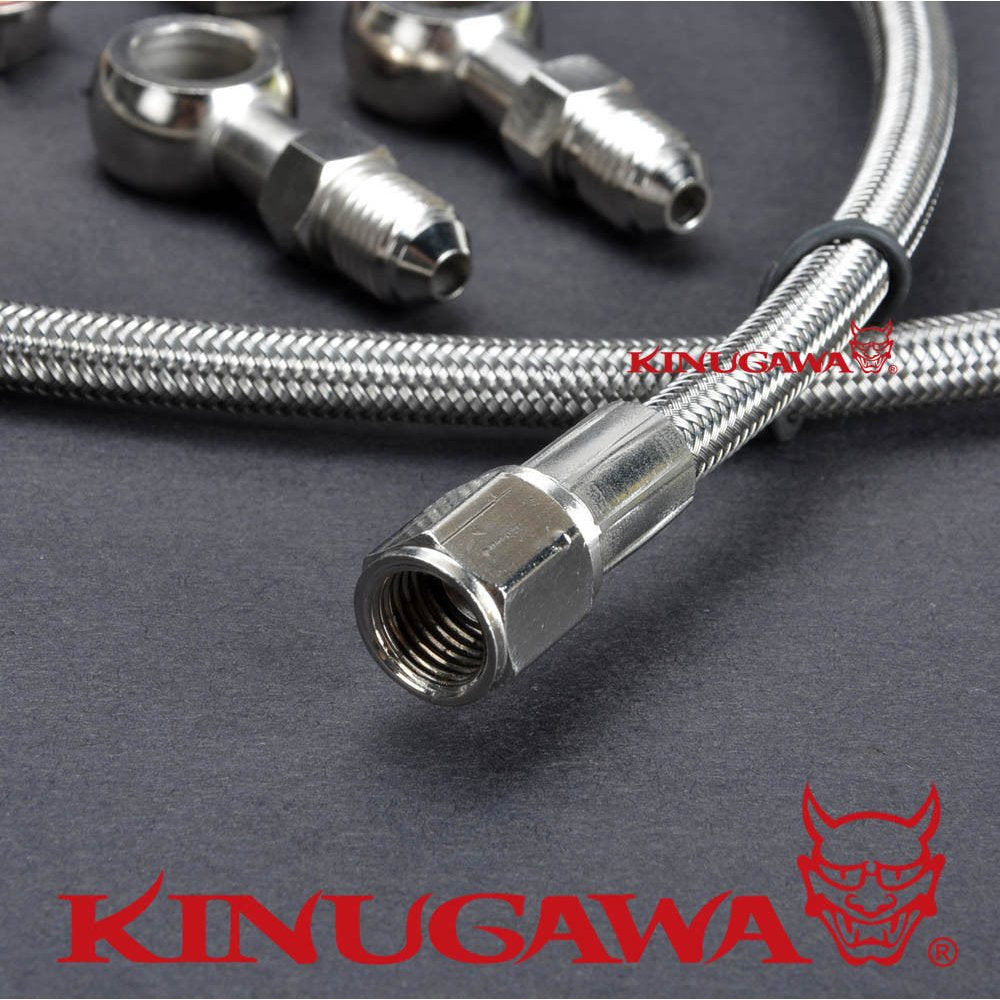 Turbo Oil Feed Line Kit for WRX/STI/FXT/LGT EJ20/EJ25 Non-AVCS w/Garrett GT28/GT30 Turbo