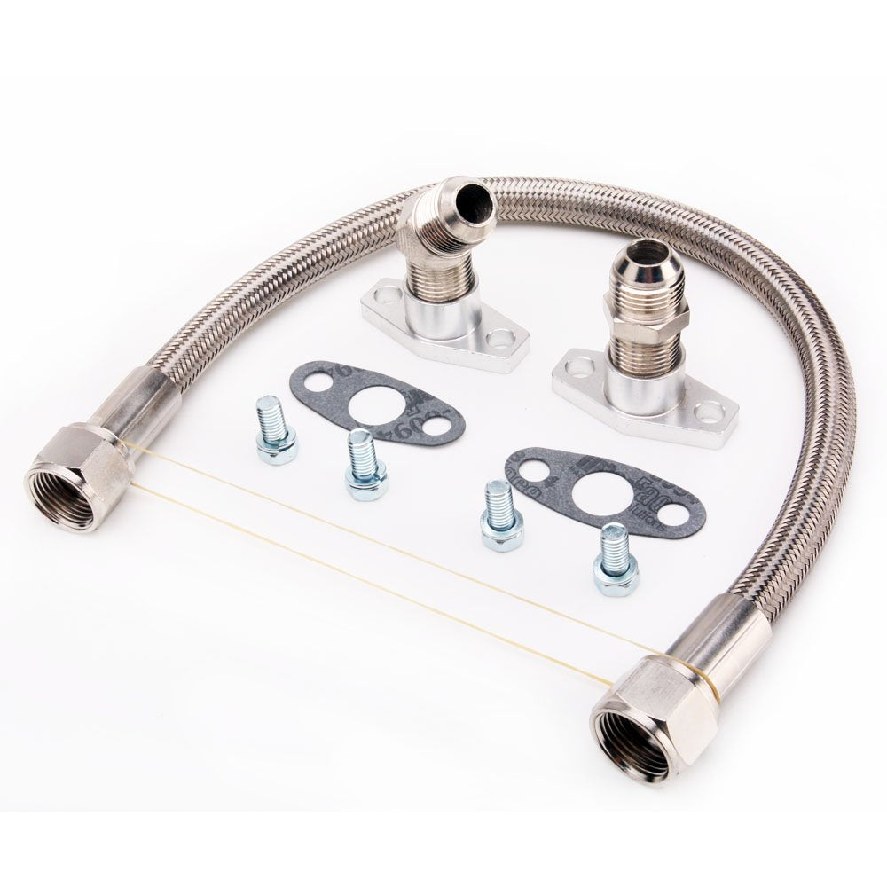 Kinugawa Turbo Oil Return Line Kit - Evo 4-9 w/Stock TD05HR Turbo 320-04034-002