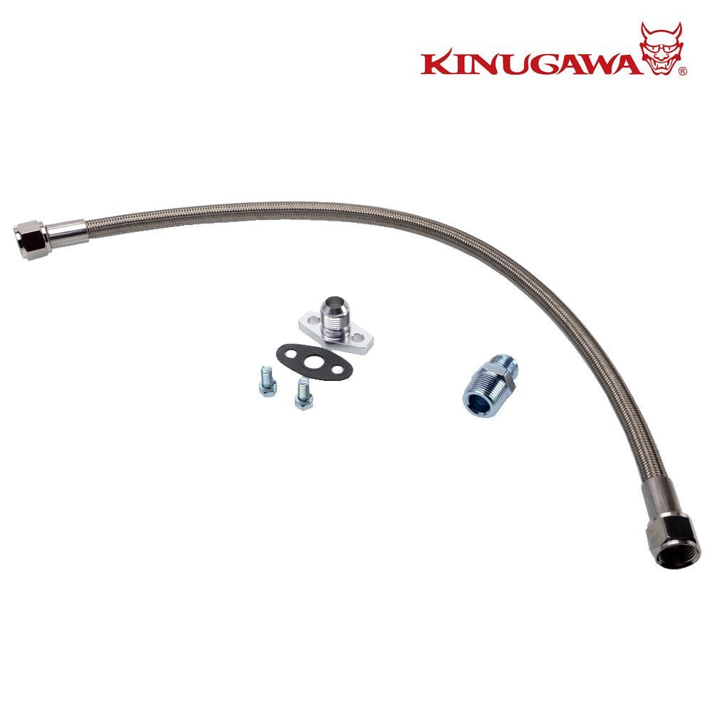Kinugawa Turbo Oil Return Line Kit  - S14/S15 SR20DET w/Garrett Ball-Bearing High-Mount Turbo 320-04035-006