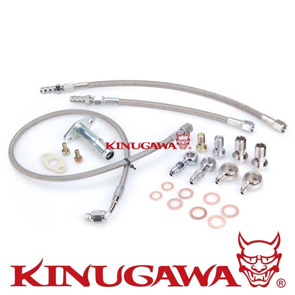 Kinugawa Turbo Oil & Water Line Kit – Evo X w/Stock TD05H Turbo 320-14034-018