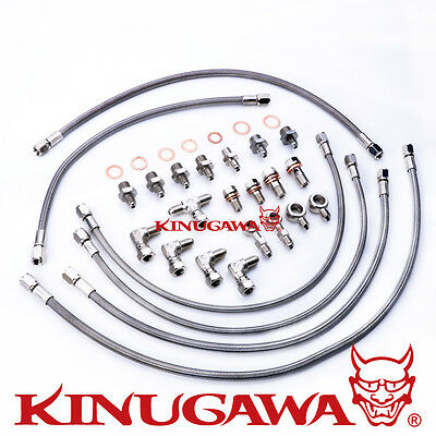Kinugawa Turbo Oil & Water Line Kit – RB26DETT w/Stock Garrett Twin Turbos 320-14035-066