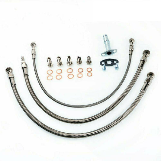 Kinugawa Turbo Oil & Water Line Kit - RB20DET/RB25DET w/Kinugawa TD05/TD06 Turbo 320-14035-040